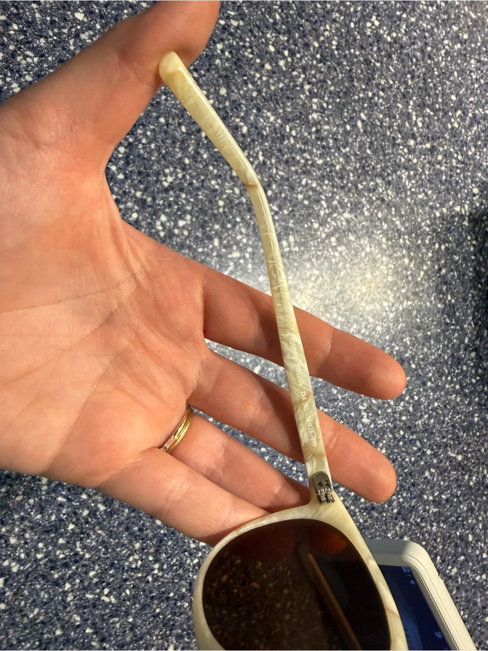 Costa White Frame Sunglasses with Dark Lenses